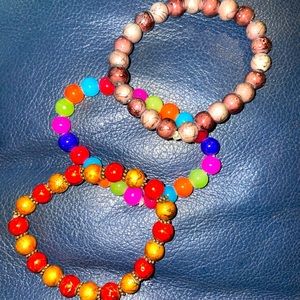 3 piece bracelet set! Handmade💕